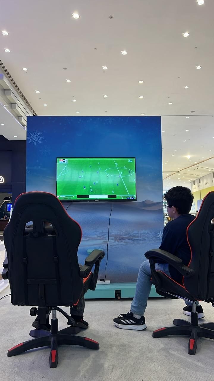 Console gaming setup
