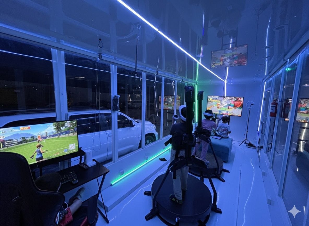 Mobile gaming truck activation